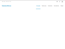 Tablet Screenshot of istanbulbronz.com